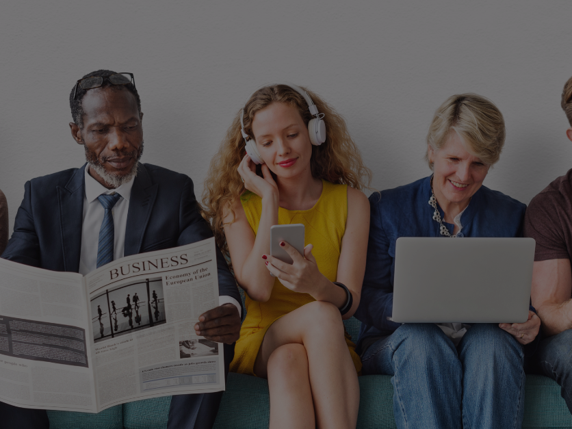 Diverse Menschen bei Vorstellungsgespräch