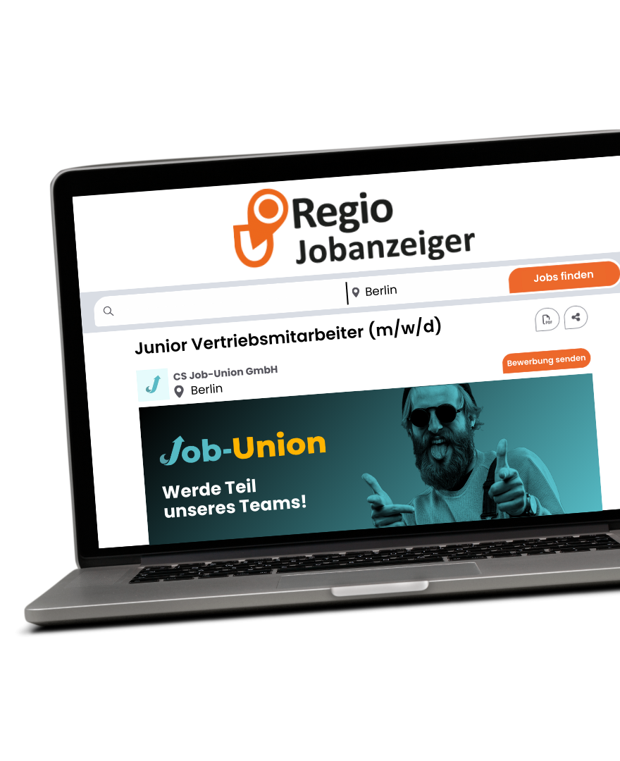 Regio Jobanzeiger Anzeige Mockup - Job-Union