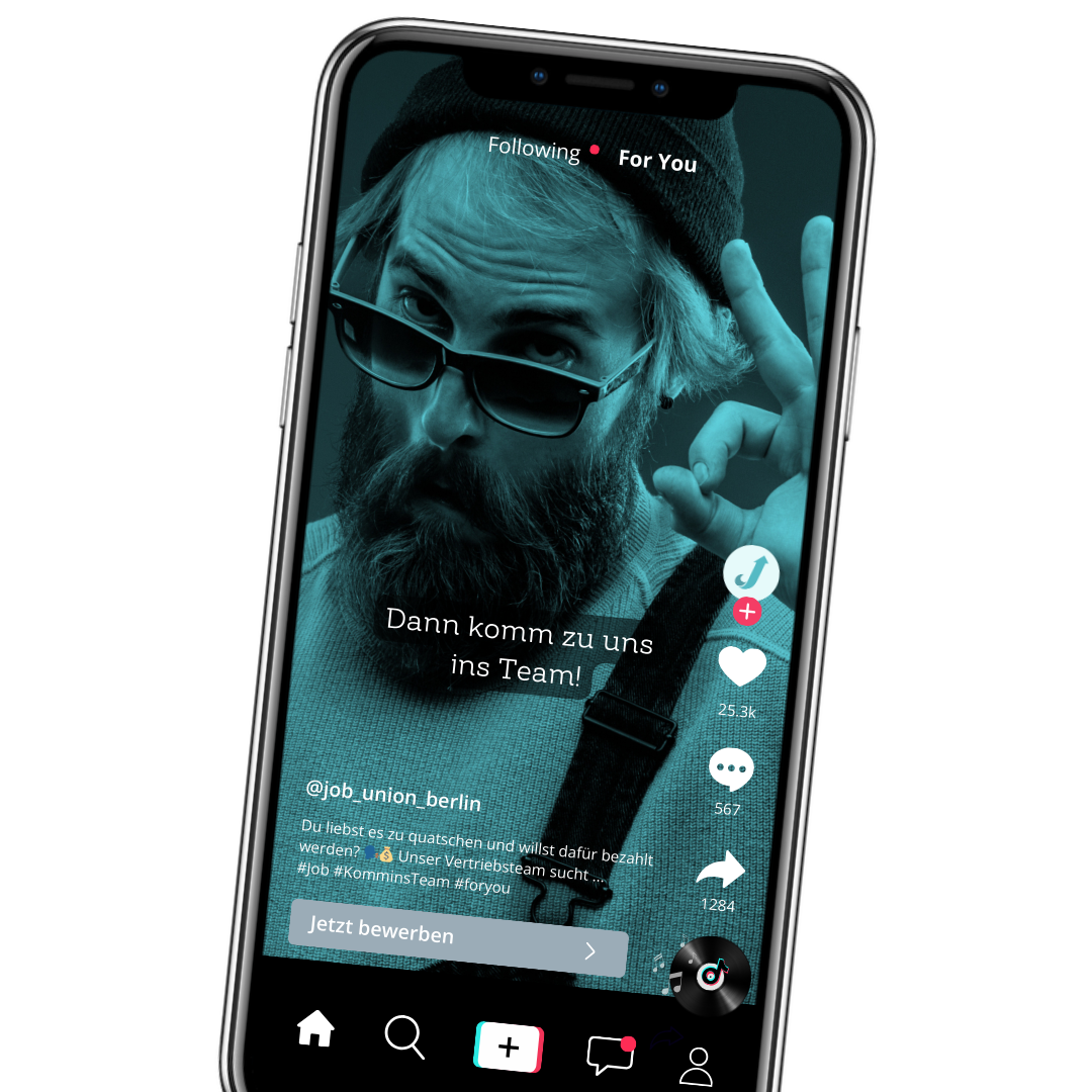 Tiktok Ad Mockup - Job-Union